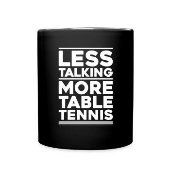 Table Tennis Ping Pong Pong Pppong Table Tennis - Full Colour Mug - black - Front