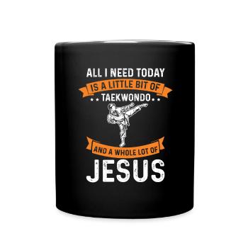 Jésus Sport Dieu Christ Taekwondo Tae kwon do - Mug uni - noir - Devant