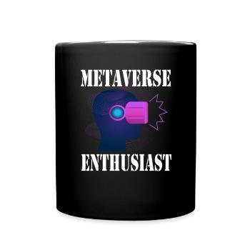 Metaverse Enthusiast Virtual Reality - Tasse einfarbig - Schwarz - Vorne
