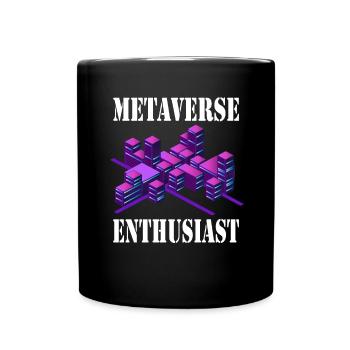Metaverse Enthusiast Virtual Reality - Tasse einfarbig - Schwarz - Vorne