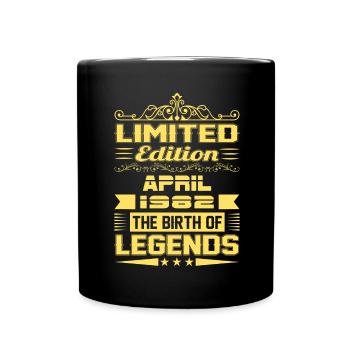 April 1982 - 40th birthday gift. Awesome. - Full Colour Mug - black - Front