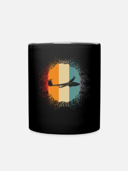 Glider Retro Glider - Full Colour Mug - black