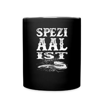 Lustige Angler Geschenke Speziaalist Aal Angeln - Tasse einfarbig - Schwarz - Vorne