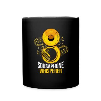 Sousaphon Geschenk Männer Orchester Big Band Tuba - Tasse einfarbig - Schwarz - Vorne