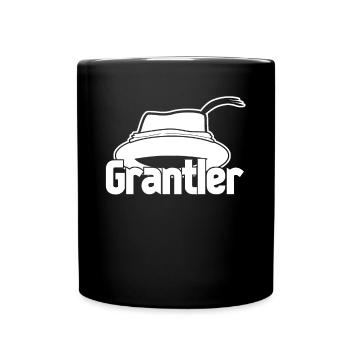 Grantler Opa Hut Grantln Granteln - Tasse einfarbig - Schwarz - Vorne