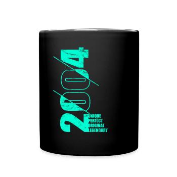 Legendär Original - Jahrgang 2004 - 18. Geburtstag - Tasse einfarbig - Schwarz - Vorne