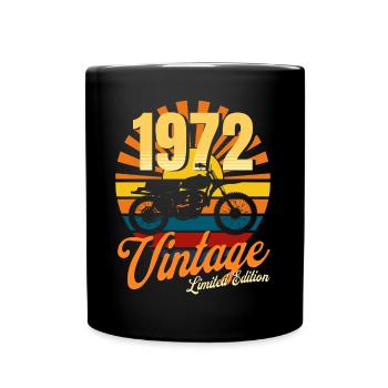 1972 anniversaire motard, 50 ans motard - Mug uni - noir - Devant