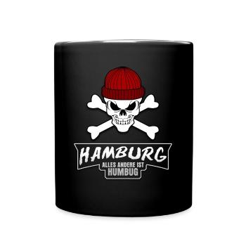 Hamburg and Humbug St. Pauli - Full Colour Mug - black - Front