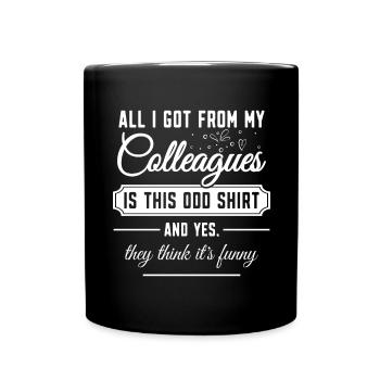 Cadeau d’adieu collègues Changement d’emploi - Mug uni - noir - Devant