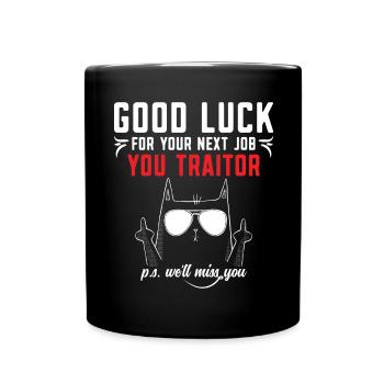 Cadeau d’adieu collègues Changement d’emploi - Mug uni - noir - Devant