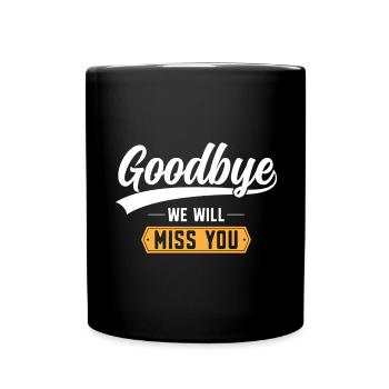 Cadeau d’adieu collègues Changement d’emploi - Mug uni - noir - Devant