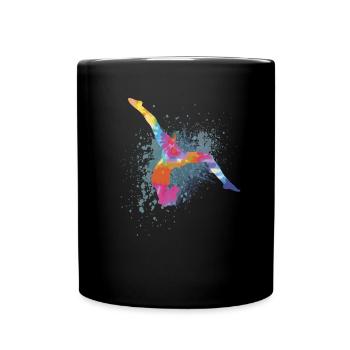 Colorful Figure Gymnastics Gymnast Gymnastics Gifts - Full Colour Mug - black - Front