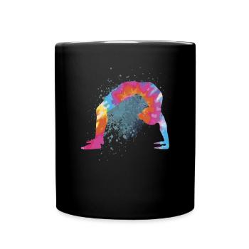 Colorful Figure Gymnastics Gymnast Gymnastics Gifts - Full Colour Mug - black - Front