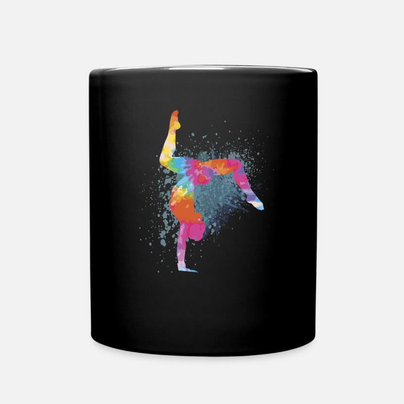 Handstand Turnen Turnerin Gymnastik Geschenke - Tasse einfarbig - Schwarz