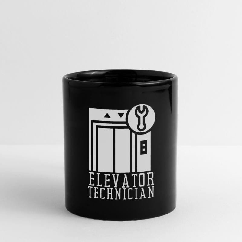 Elevator Mechanic Engineer And Elevator Installer Full Colour Mug