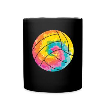 Hippie - Batik Volleyball - Full Colour Mug - black - Front