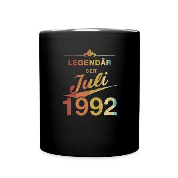 Legendary 30th birthday July 1992 Vintage 92 - Full Colour Mug - black - Front