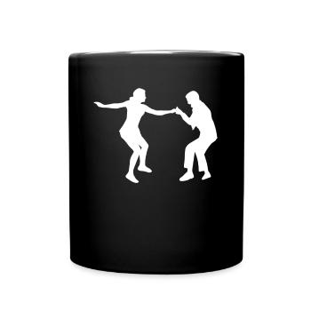 Boogie Woogie Boogie-Woogie Tanzen Swing - Tasse einfarbig - Schwarz - Vorne