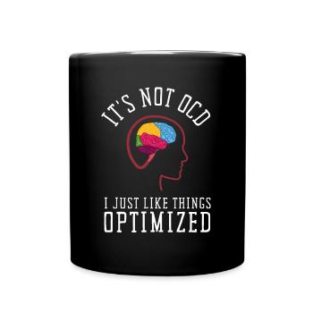 OCD Obsessive Compulsive Disorder Awareness - Full Colour Mug - black - Front