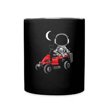 Jardinier Tondeuse à gazon Tracteur Jardin Papa - Mug uni - noir - Devant