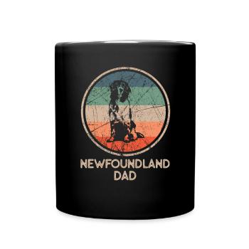 Chien - Vintage Newfoundland Dad - Mug uni - noir - Devant