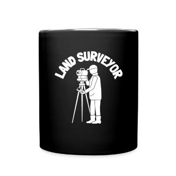Arpenteur-géomètre topographe et - Mug uni - noir - Devant