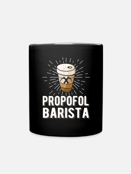 Propofol Barista - Laryngoscope Anesthésie Anesthésie - Mug uni - noir