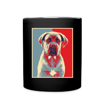 Œuvres d’art pour chiens - Vintage Cane Corso - Mug uni - noir - Devant