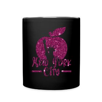 New York Stadt USA Amerika Reisen New Yorker NYC - Tasse einfarbig - Schwarz - Vorne
