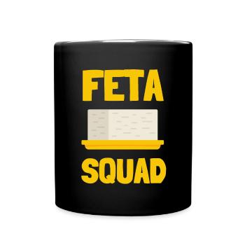 Feta Grec Feta Cheese Lover Et Greek Foodlover - Mug uni - noir - Devant