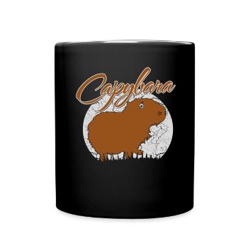 Capybara Gift Capybara Kids Capybara - Full Colour Mug - black - Front