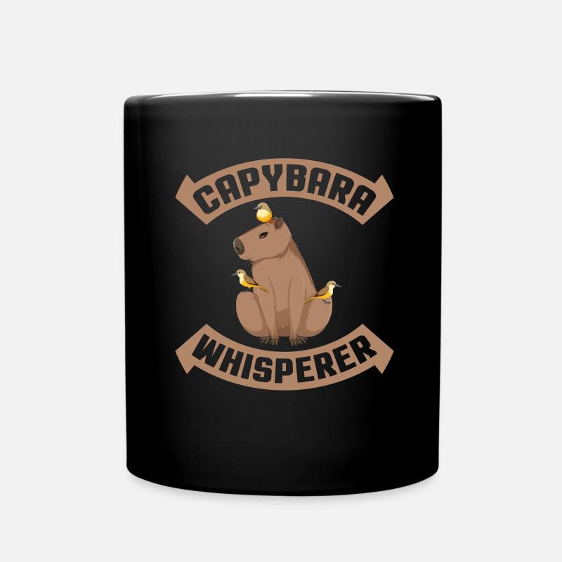 Capybara Whisperer Enfants Chinchilla Capybara - Mug uni - noir