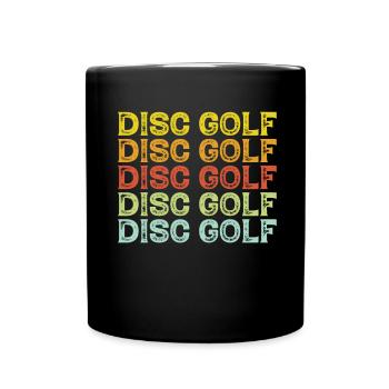 Disc golf - Full Colour Mug - black - Front