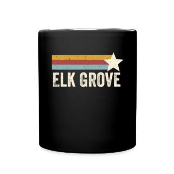 USA City Star Years Rétro - Vintage Elk Grove - Mug uni - noir - Devant