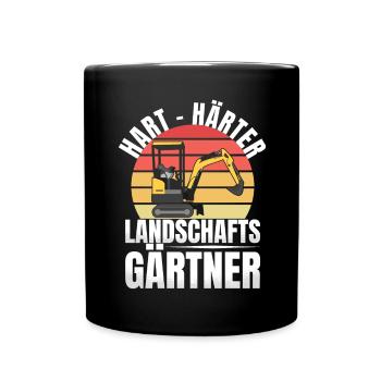 Hart Härter Landshaftsgärtner Gartenbau - Tasse einfarbig - Schwarz - Vorne