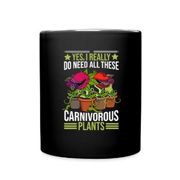 Carnivorous plants Venus flytrap - Full Colour Mug - black - Front