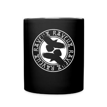 Raben Furtark Rabe - Tasse einfarbig - Schwarz - Vorne