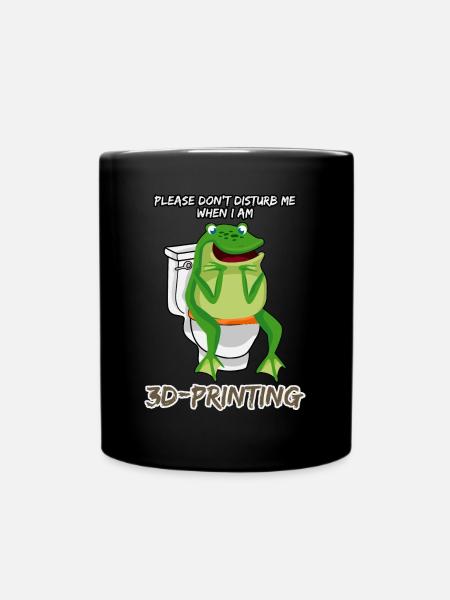 Imprimante 3D Frog pooping Imprimante 3D - Mug uni - noir