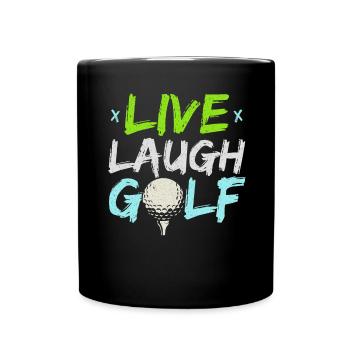 Life Laugh Golfer Meilleur golfeur de tous les temps - Mug uni - noir - Devant