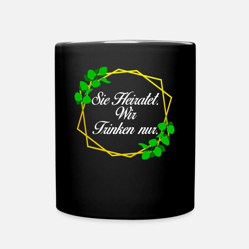 Junggesellinnenabschied Braut Trauzeugin - Tasse einfarbig - Schwarz