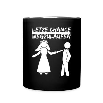 Junggesellenabschied Party Junggeselle - Tasse einfarbig - Schwarz - Vorne