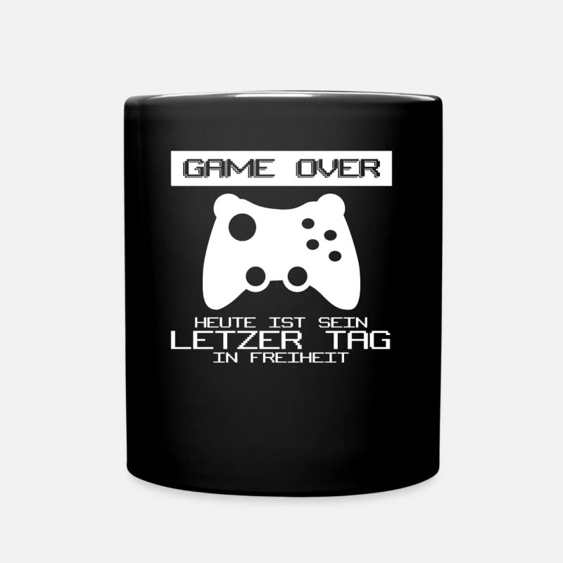 Junggesellenabschied Gamer Junggeselle - Tasse einfarbig - Schwarz