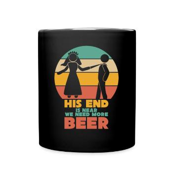 Junggesellenabschied Bachelor Party Beer - Full Colour Mug - black - Front