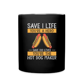 Hot Dog Maker Grill BBQ Hot Dog Grill Master - Mug uni - noir - Devant