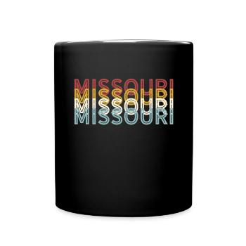 US 70s Retro State Vintage Missouri - Full Colour Mug - black - Front