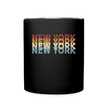 US 70s Retro State Vintage New York - Mug uni - noir - Devant