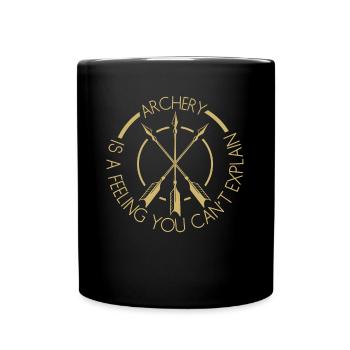 Longbow 3D Tir à l’arc Tir à l’arc - Mug uni - noir - Devant