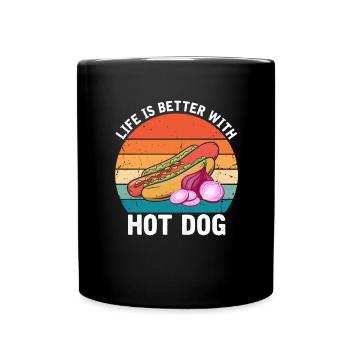 Hot Dog Love Hot Dog Potato Ketchup - Full Colour Mug - black - Front