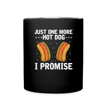 Hot Dog Lover Sausage Fast Food Hot dog food - Full Colour Mug - black - Front