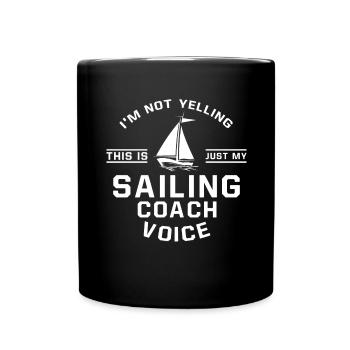I Don't Scream - Sailing Trainer - Full Colour Mug - black - Front